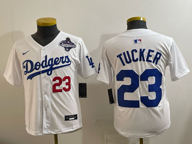 youth 2026 Los Angeles Dodgers #23 Tucker White Game Nike MLB Jersey 009->women nhl jersey->Women Jersey